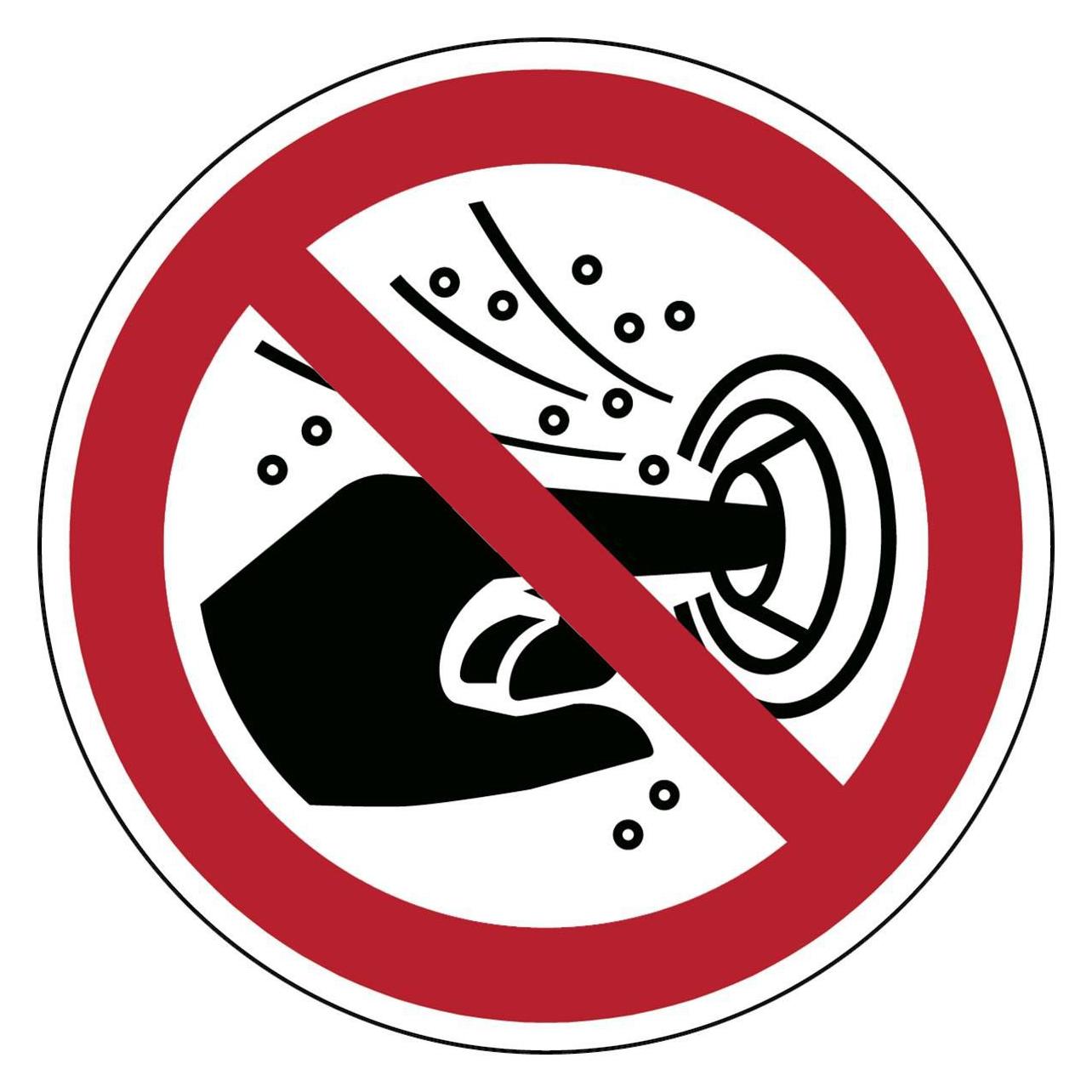 Brady ISO Safety Sign - Do not put (P/P070/NT/PP-DIA100-1)