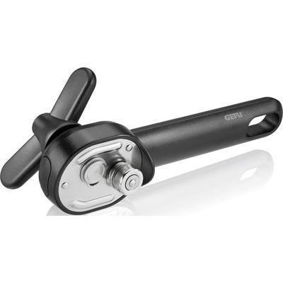 Dosenöffner GEFU "ONTOP", schwarz, B:5cm H:7cm T:17,5cm, Dosenöffner, Metall/Kunststoff, Dosendeckel wieder aufsetzbar