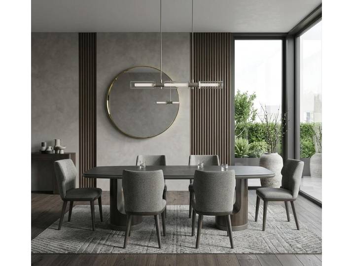 JVmoebel Essgruppe Esszimmer set Esstisch 6x Stühle Moderner Stil Robust Hochwertig Edel, Made in Europa