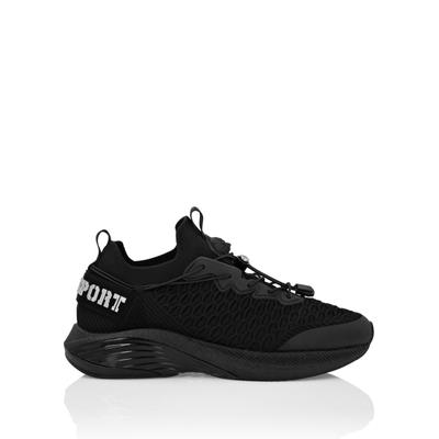 Sneaker PLEIN SPORT "Basic", Damen, Gr. 35, Normalschaft, schwarz (02, schwarz), Schuhe Sneaker