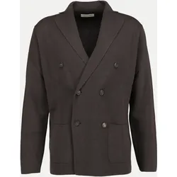 Zweireihiger Strick-Blazer Braun 52