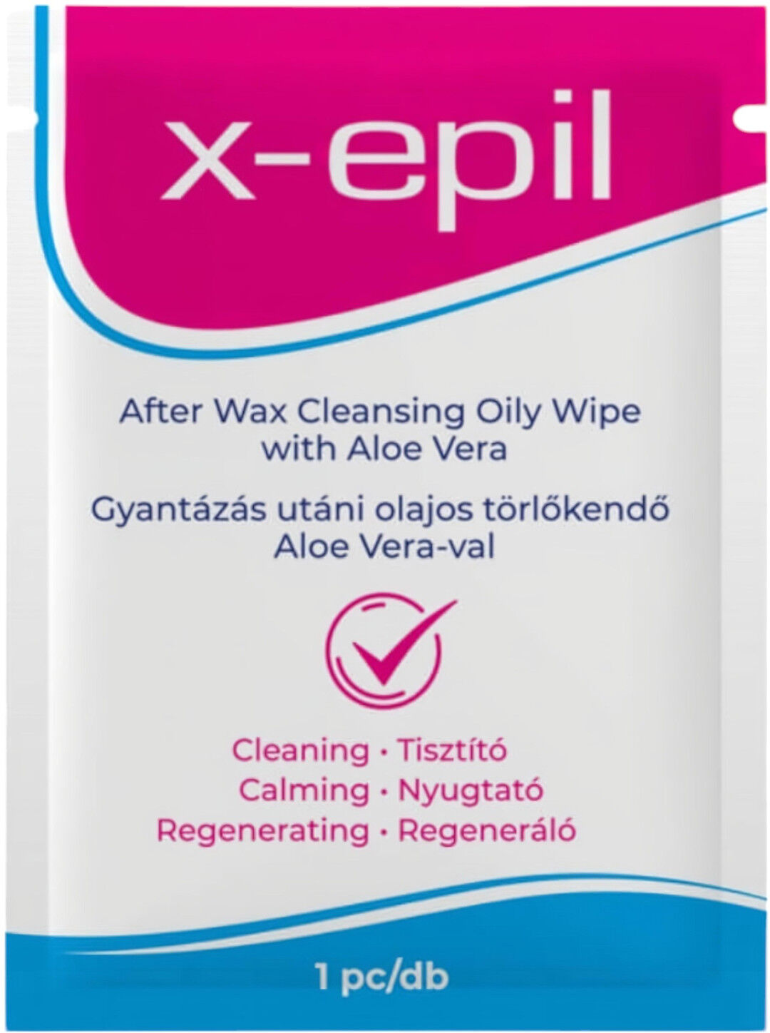 X-Epil - Aloe Vera Waxing Aftercare Oil Wipe (1ct)