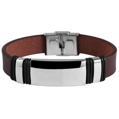 Armband ADELIA´S "Armband aus Leder 21 cm", braun, Armbänder, Damen, 21cm, Leder, Armband, Eine schöne Geschenkidee für jeden Anlass