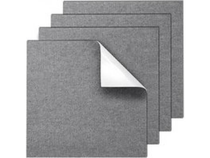 VEVOR Teppichfliesen zum Abziehen und Aufkleben, 61 x 61 cm, selbstklebende Teppichbodenfliesen, weich gepolsterte Teppichfliesen, DIY-Installation für Schlafzimmer, Wohnzimmer, (9 Stk., Hellgrau)