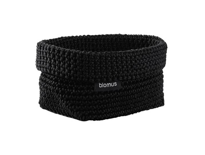 blomus Panier en textile Tela M 10x15 cm Noir