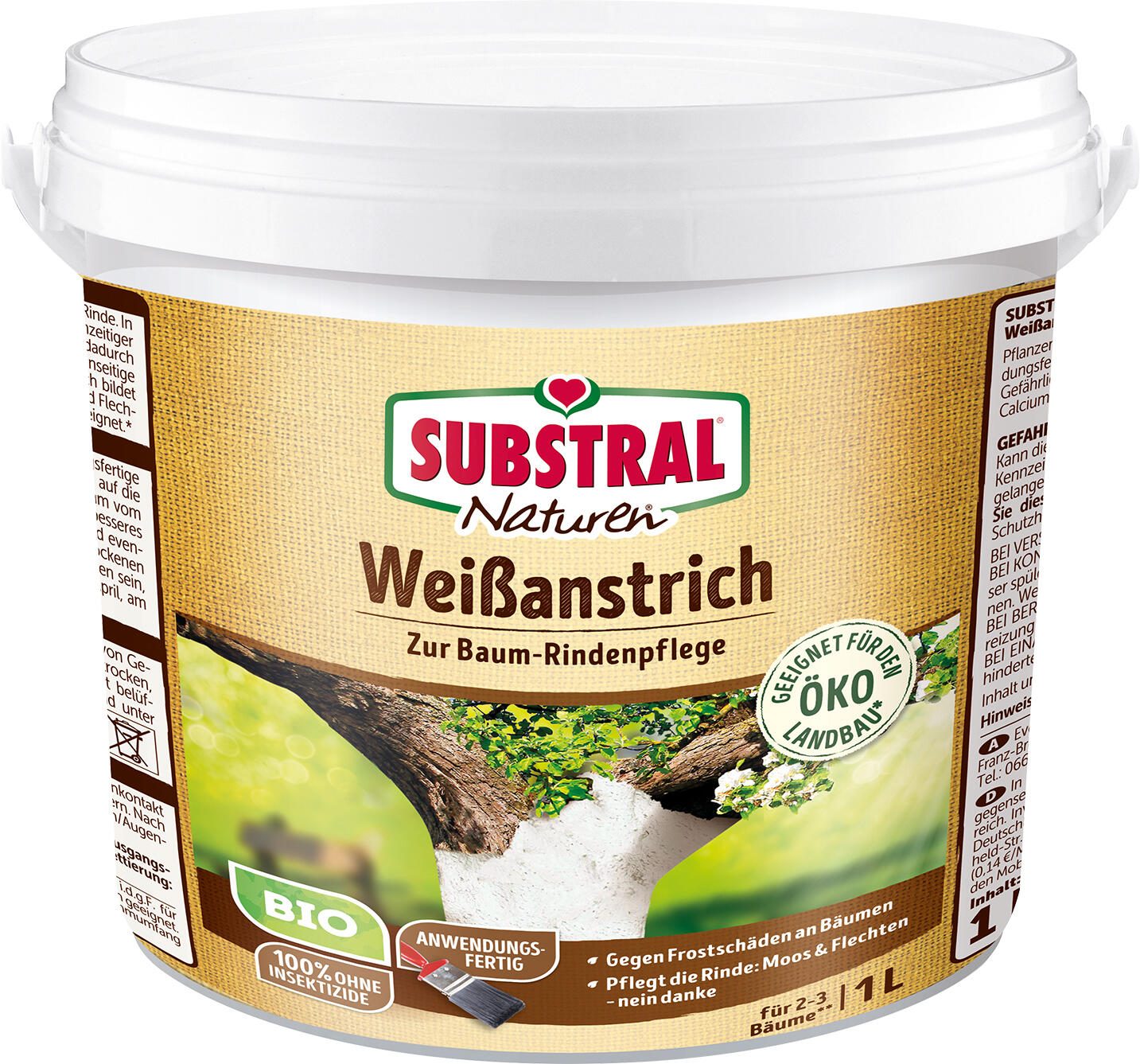 SUBSTRAL® Naturen® Bio Weißanstrich Baumanstrich 1,0 l 30630