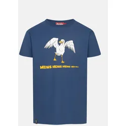 Derbe T-Shirt Meins Herren Blau Möwe GOTS Organic