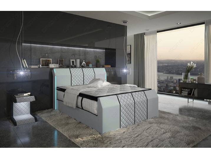 Boxspringbett Paris mit Matratze und Topper