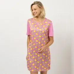 LITTLE ROSE Bigshirt, 1/2-Arm Mikrofaser Rundhalsausschnitt mit Seitenschlitzen