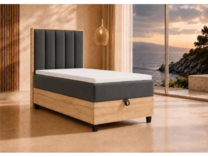 Best For Home Boxspringbett Trinity K10 80x200 Einzelbett mit Bettkasten