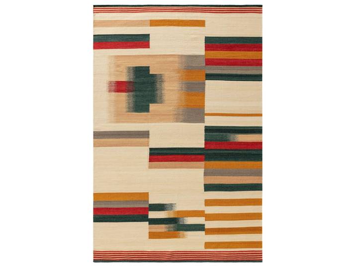 Tapis tissé à plat multicouleur 200x300