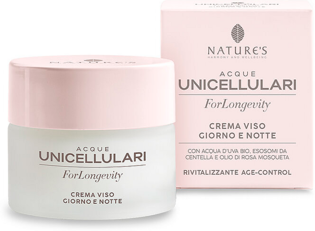 Nature's Acque Unicellulari For Longevity Crema Viso Giorno/Notte