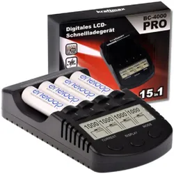 Kraftmax BC-4000 Pro AA & Micro AAA - Ni-MH Akkus