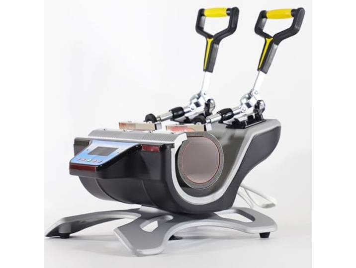 2-in-1 Heißpresse für Gläser Heißpresse für Sublimation Heißpresse für Tassen mit doppeltem Griff Digitaler Timer Temperaturkontrolle Doppelstation A