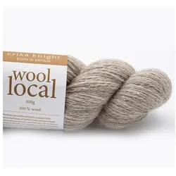 Erika Knight Wool Local, Garn + Wolle, Grau