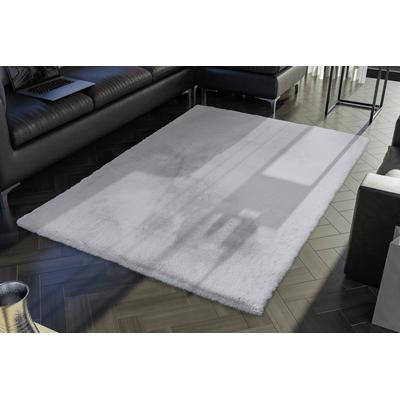 Hochflor-Teppich OCI DIE TEPPICHMARKE "ROCKY SOFT, Fell Haptik", grau, B:140cm H:35mm L:200cm, Polyester, Teppiche, Kunstfell, weich, kuschelig, maschinell gewebt, Kaninchen Haptik