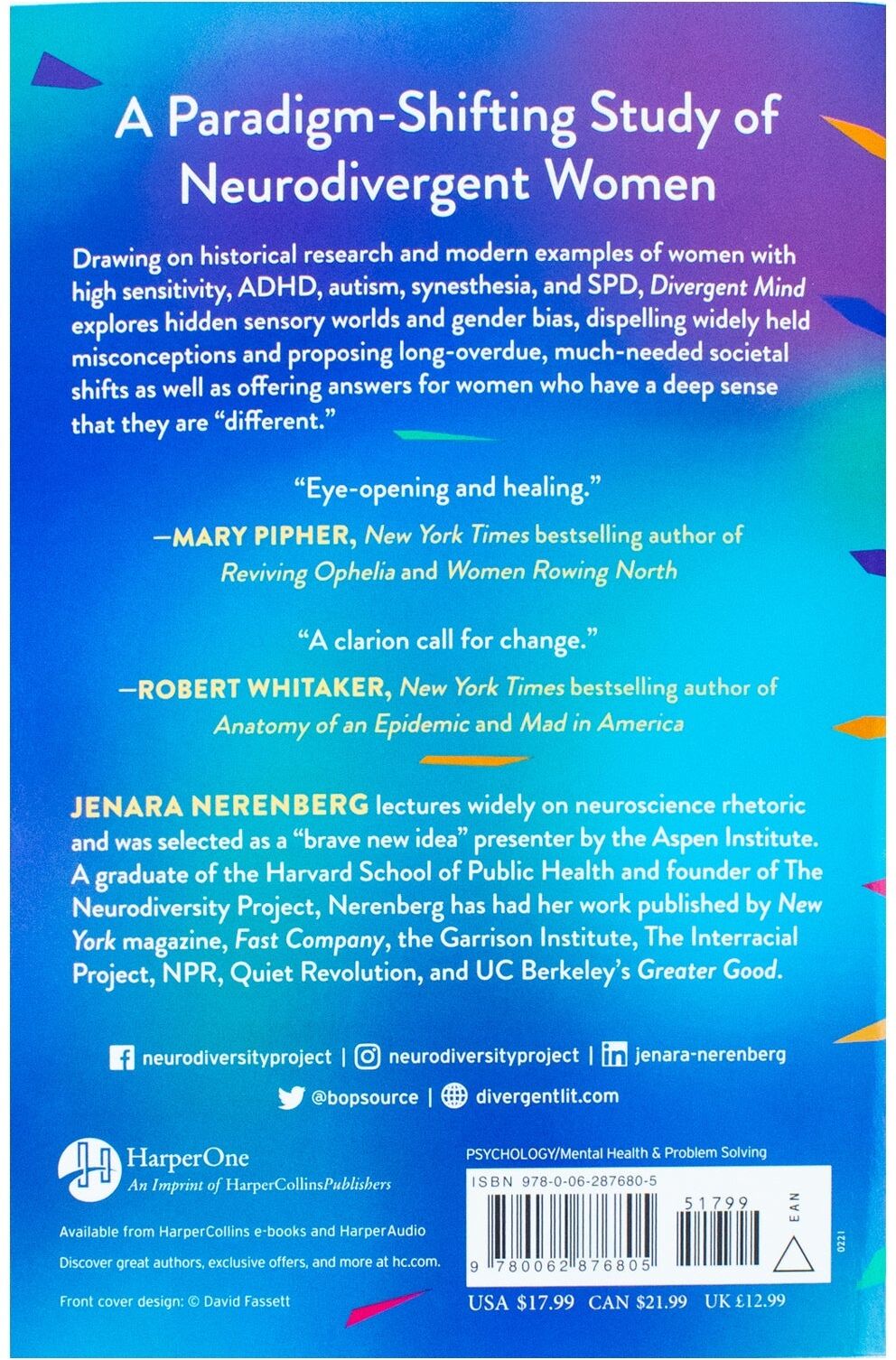 HarperOne Divergent Mind: Thriving in a World That Wasn't Designed for You A Paradigm-Shifting Study of Women With ADHD, Autism and More