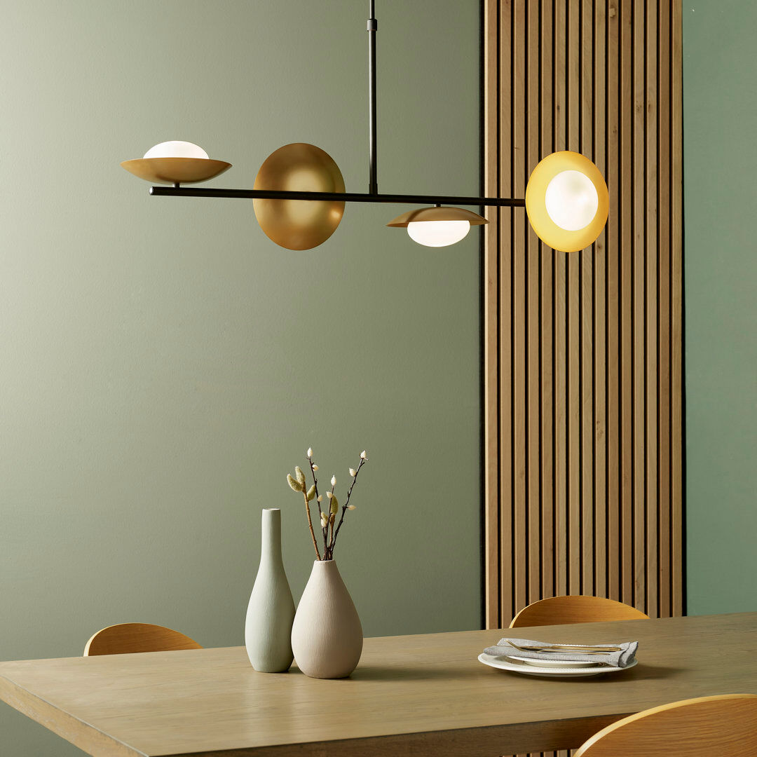 Fairmont Park Neena 4 - Light Unique / Statement Chandelier 40cm H X 105cm W X 20cm D