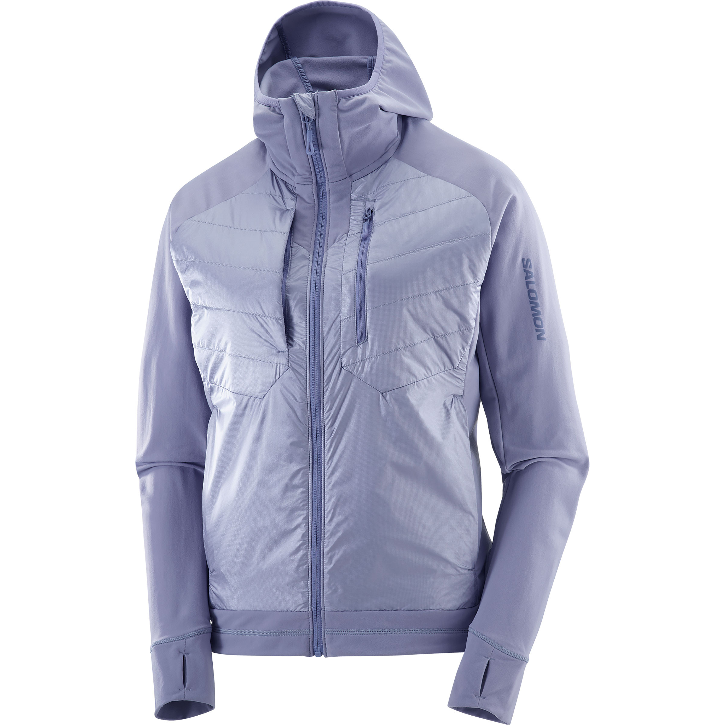Salomon Elixir Hybrid Insulated Damen Isolationsjacke blau Größe L Trekking Wasserabweisend Wasserabweisend