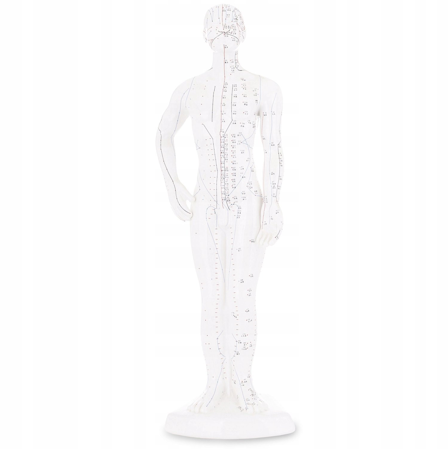 Porseleinen Decoratief Beeldje Wit & Grijs 54 cm