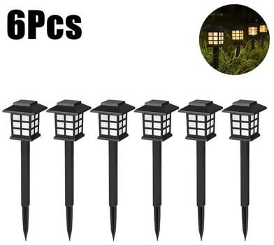 Uplift Picks Solar LED Pathway Lights Brighten Walkways Gardens Patios Driveways Every Night warm Light (6 Pcs)