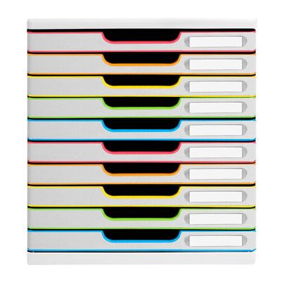 Exacompta 302913D 1x MODULO A4 - 10 Laden Black Office - Regenbogen