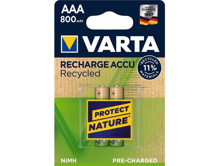 Varta 56813 101 402 - Micro AAA LR03 batterij NiMH - 800mAh - Groen
