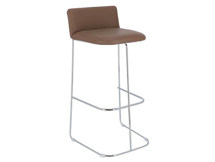 Jan Kurtz Barhocker RAGNO, Gestell: Stahlrohr verchromt, Bezug: