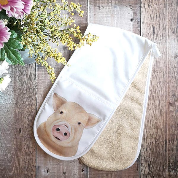 Lucys Farm Lucy's Farm Wilbur the Pig Double Oven Gloves