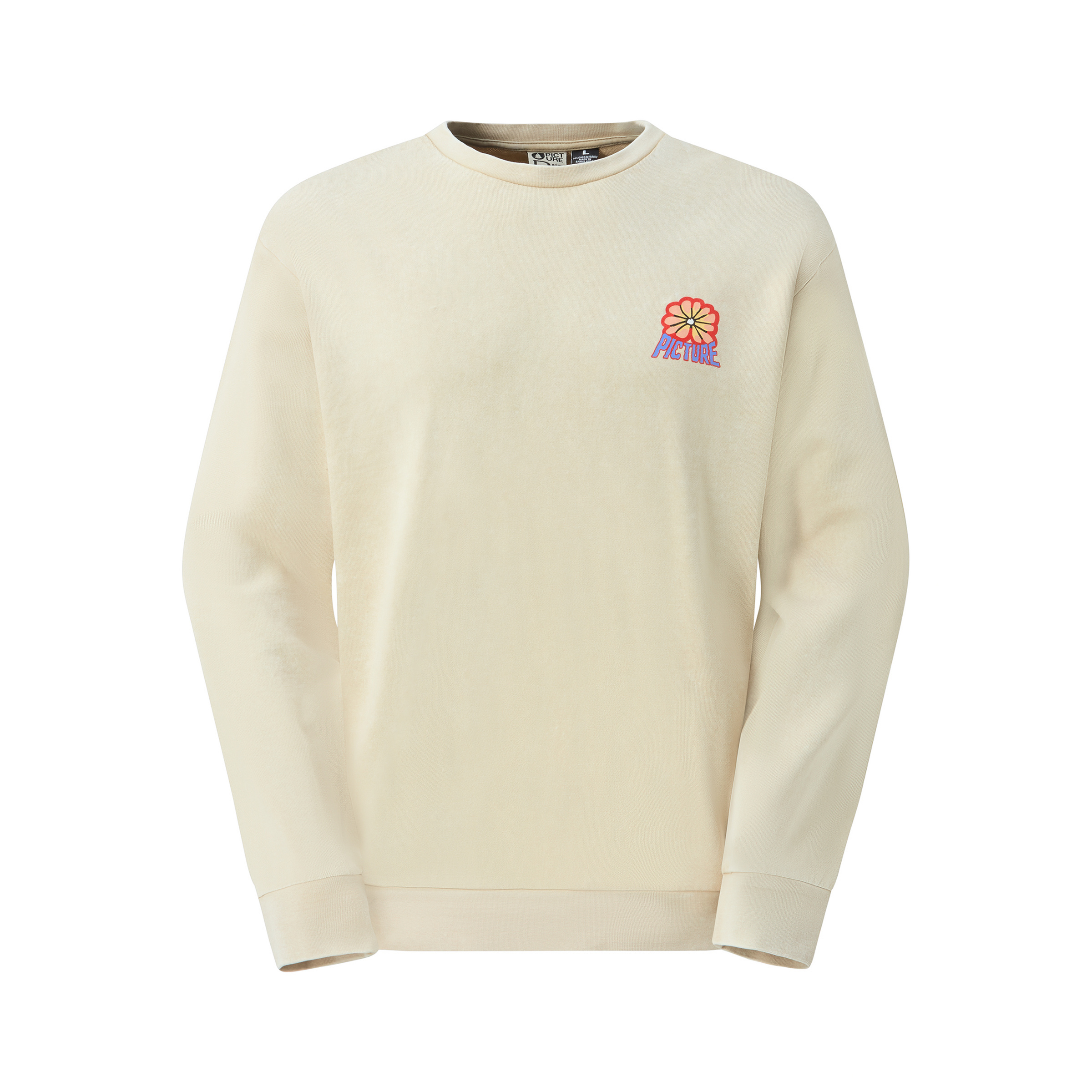 Picture Karo Crew Herren Pullover weiss Größe M Lifestyle Hautfreundlich