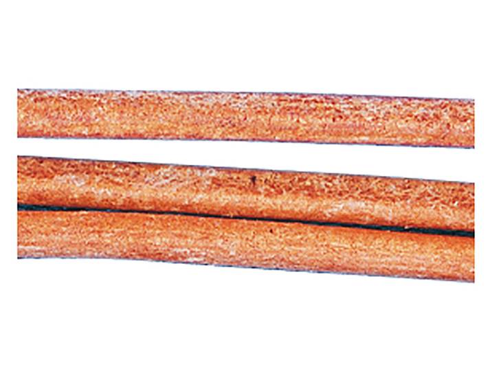 Rundriemen aus Rindleder,2mm ø,beige,100