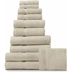 RHOMTUFT Frottierserie PRINCESS stone Handtuch 55 x 100 cm