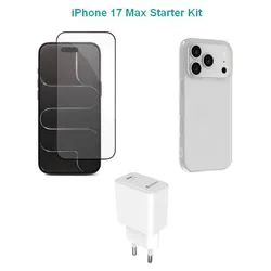 eSTUFF Kit für iPhone 17 Pro - Ladegerät, Schutzhülle und Schutzfolie