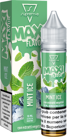 Suprem-e Mint Ice Maxi Flavor Liquido Mini Shot Mix 10ml Menta Ghiaccio