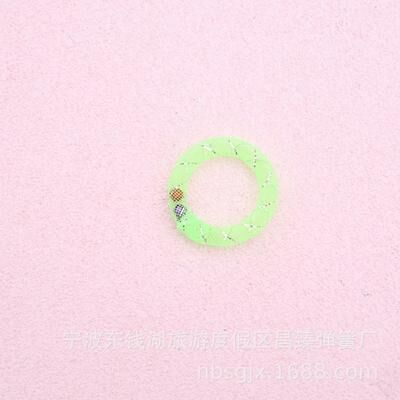 Inspired Living Donut Bounce Interactive Cat Toy With Bell green