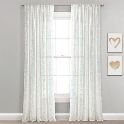 Lush Decor Ballgown Glam Sparkle Sequins Window Curtain Panel