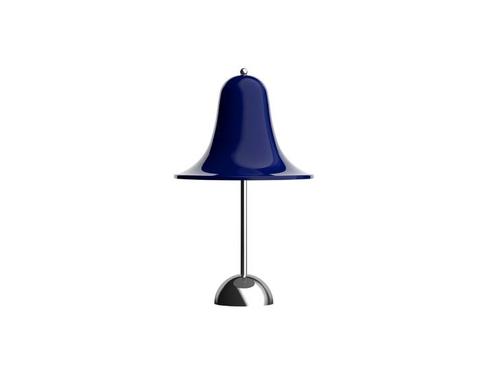 Pantop Akku-Tischleuchte nachtblau - Verpan - Wohnzimmer - Design - Metall - Mit Schirm