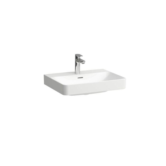 Laufen PRO X Waschtisch H8108630001421 60x46,5cm, ohne Hahnloch, ohne Überlauf, Überlaufkanal unten geschlossen, weiß