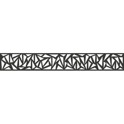 KAHRS Solid Alu-Designeinsatz Triangle, 30x180 cm, ohne Adapterleisten