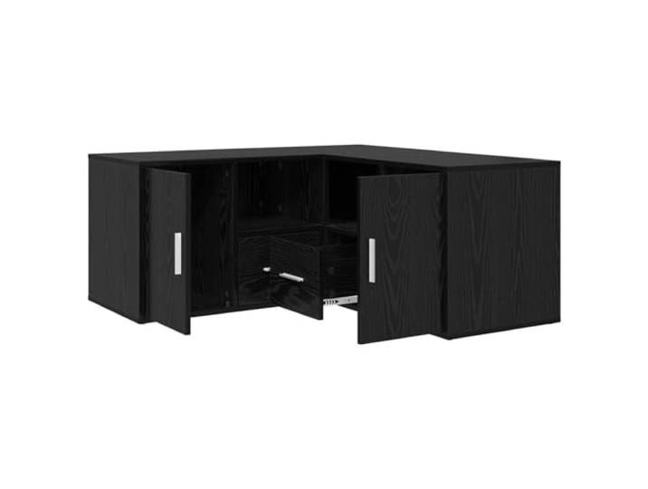 GKHPYURE Eckschrank mit verstellbaren Regalen für Wohnzimmer und Büro Modernes Design, verstellbare Regale, platzsparend, einfache Wartung, vielseitig einsetzbar