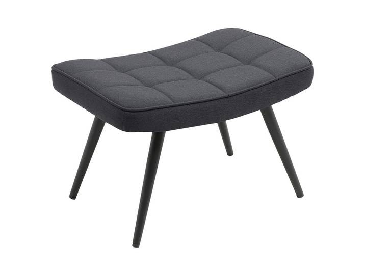 Hocker Uta Dunkelgrau Webstoff