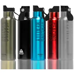 Waterproof Bottle - Stahltrinkflasche - Rot