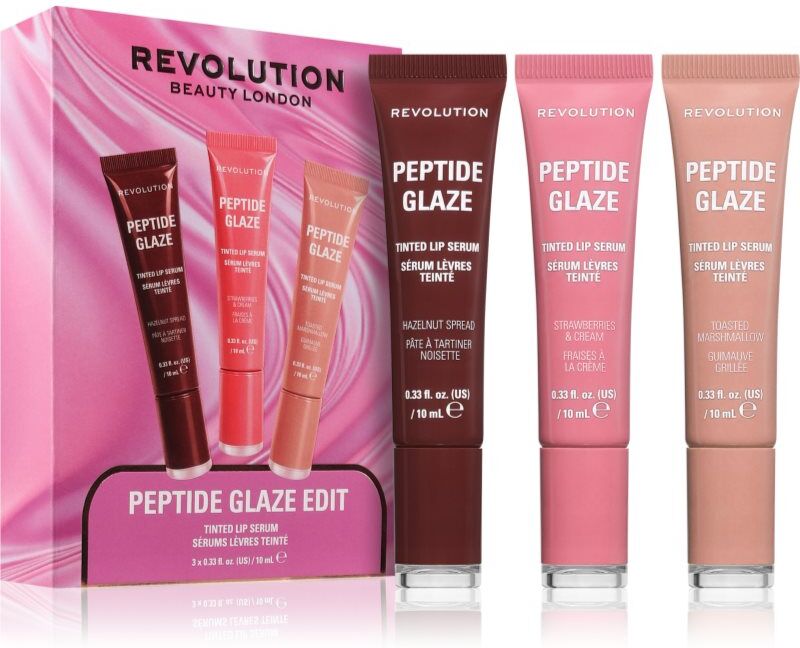 Revolution Peptide Glaze Edit Gift Set for lips 1 pc