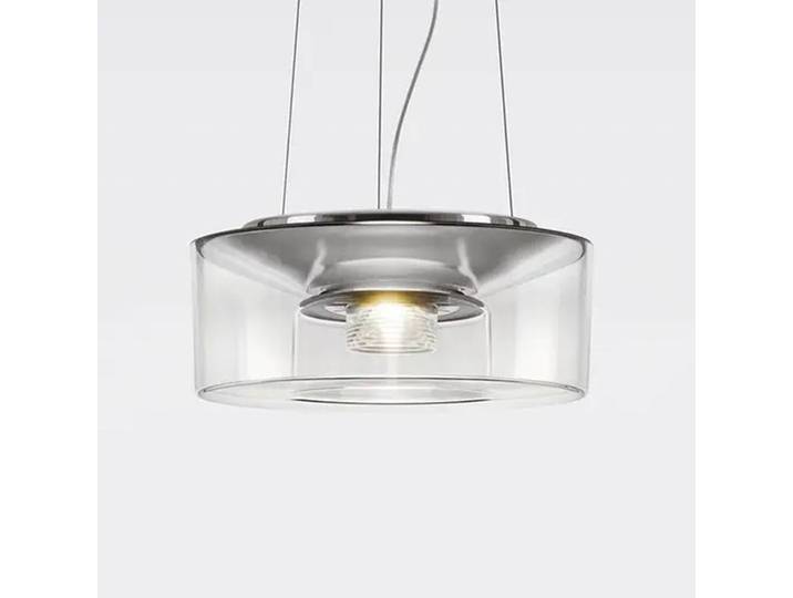Serien Lighting Designer Hängeleuchte Curling S, dimmbar, klar / transparent, für Wohn- / Esszimmer, Kunststoff, Modern