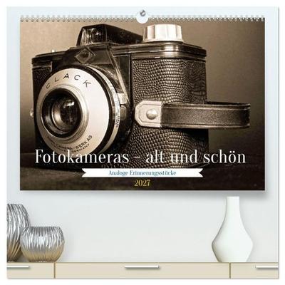 Fotokameras - alt und schön (hochwertiger Premium Wandkalender 2027 DIN A2 quer), Kunstdruck in Hochglanz