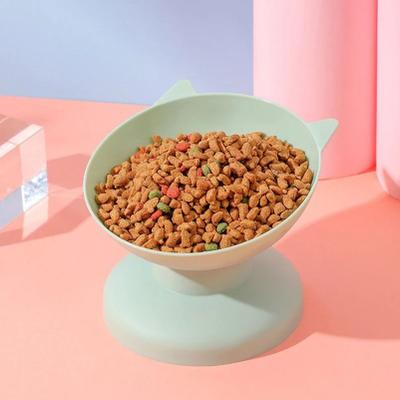Uplift Essentials Ergonomic 45 Elevated Neck Protector Feeding Bowl green