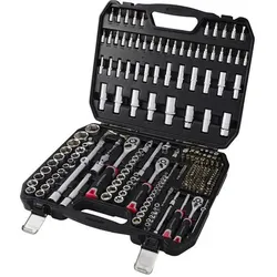 Toolcraft, Steckschlüssel + Stecknuss, Bit- und Steckschlüssel-Set 1/2", 1/4", 3/8" 255teilig TO-10674603