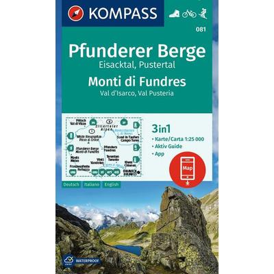 KOMPASS Wanderkarte 081 Pfunderer Berge/Monti di Fundres 1:25.000, Sonstige von , KOMPASS Freytag & Berndt, 978-3-99154-198-1