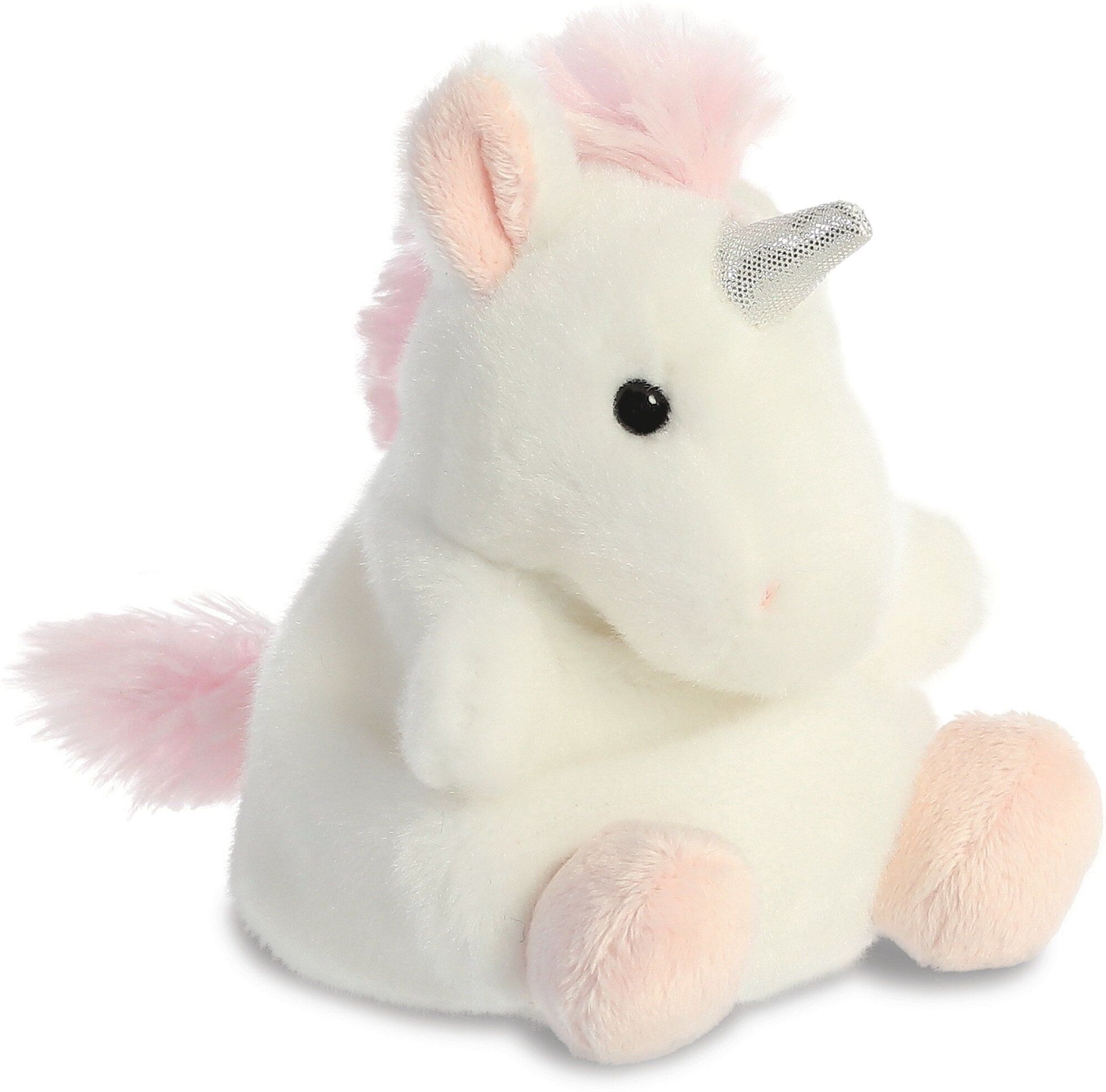 Aurora Palm Pals Chilly Sassy Unicorn Plush Toy - Eco-Friendly 5" Soft Toy for Kids