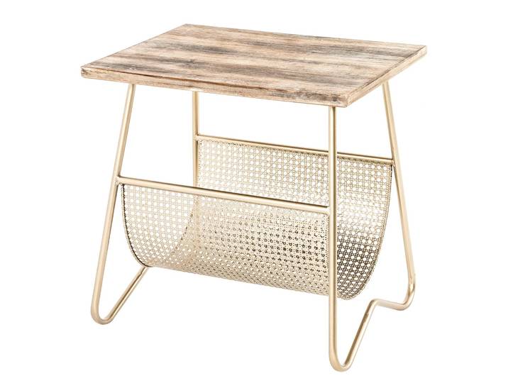 Beistelltisch Massillon 50 x 51 x 40cm Gold/Beige/Gold